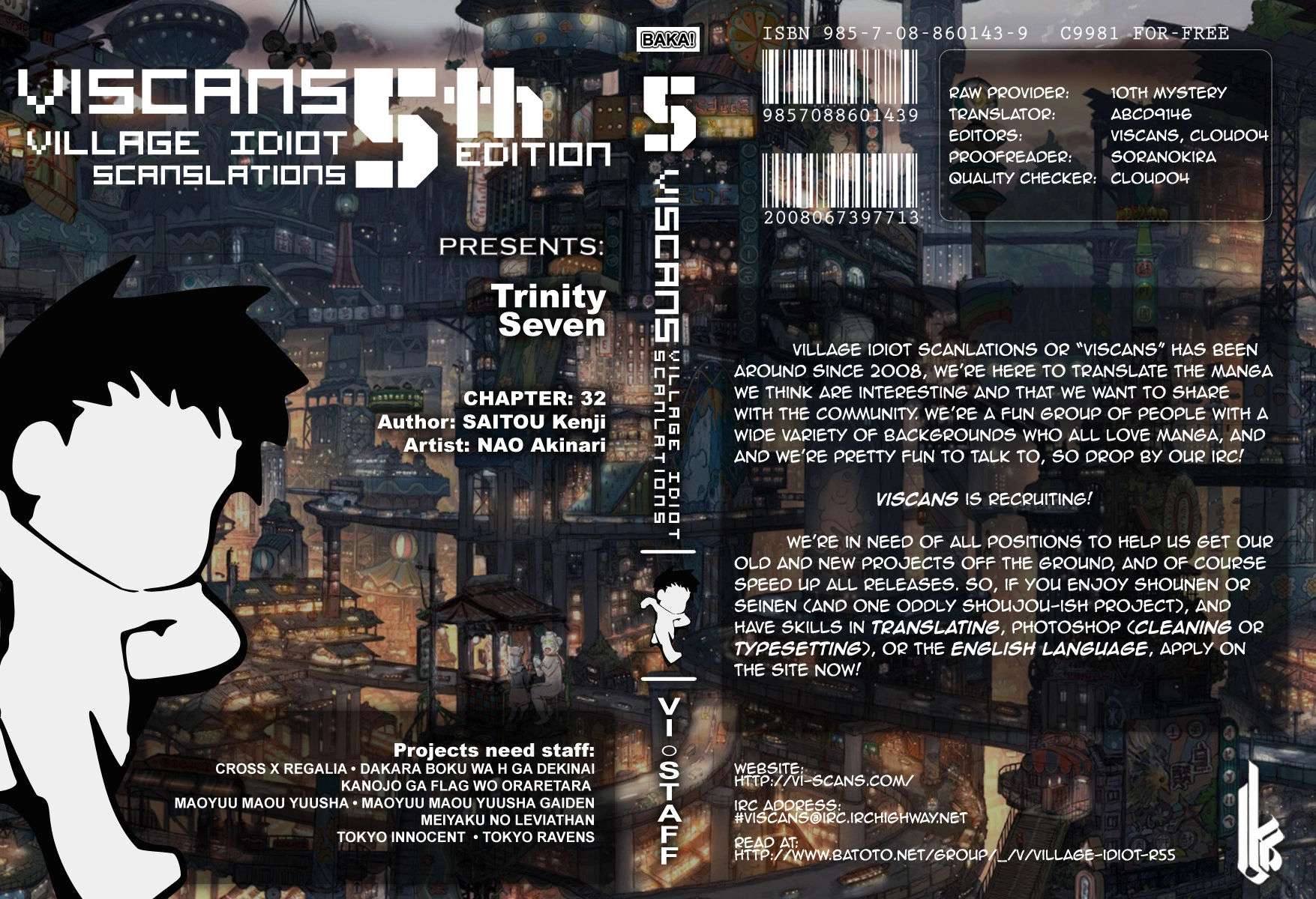 Read Trinity Seven chapter 32 image 0 on Lezhin