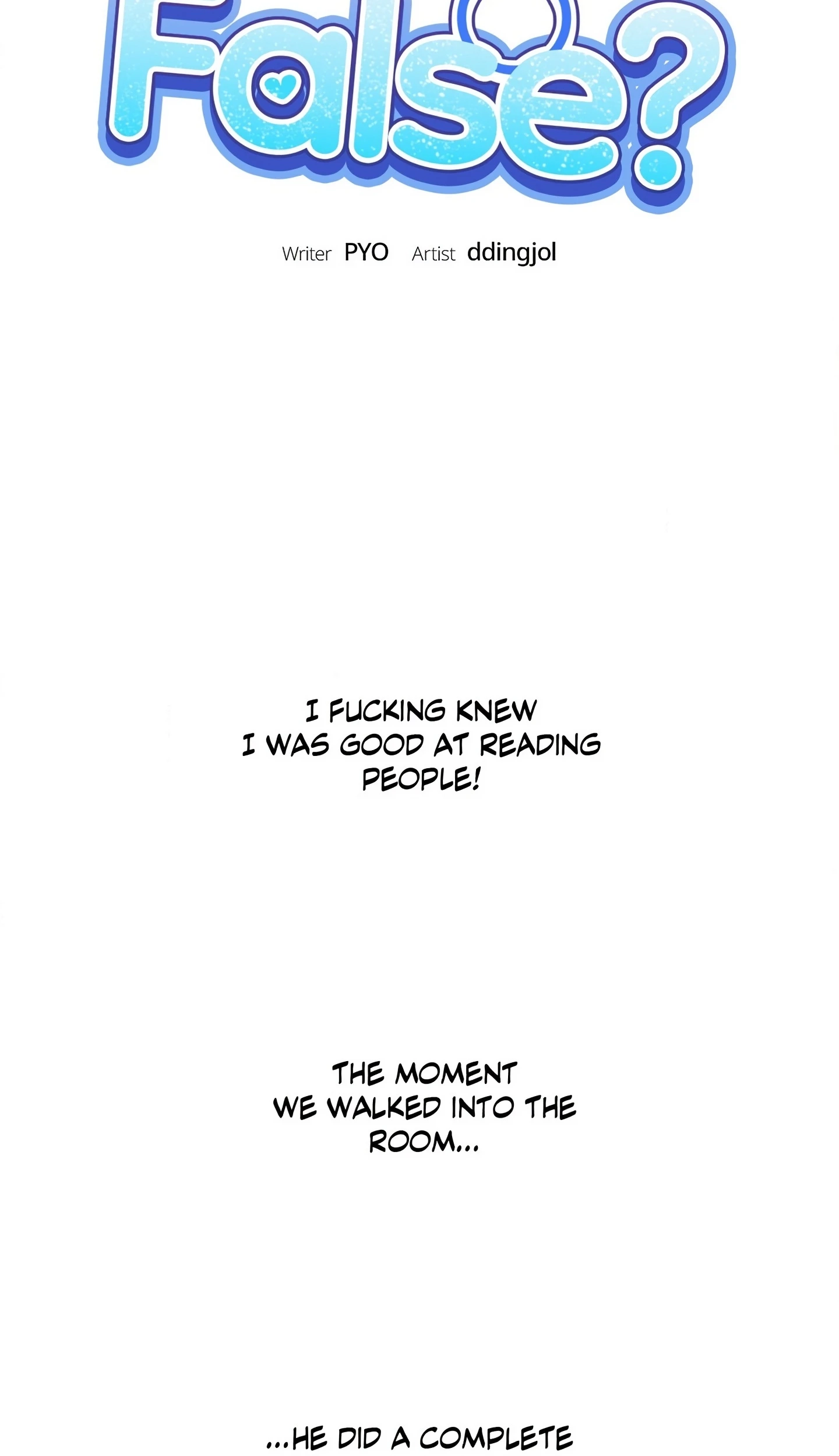 Read True or False chapter 129 image 1 on Lezhin