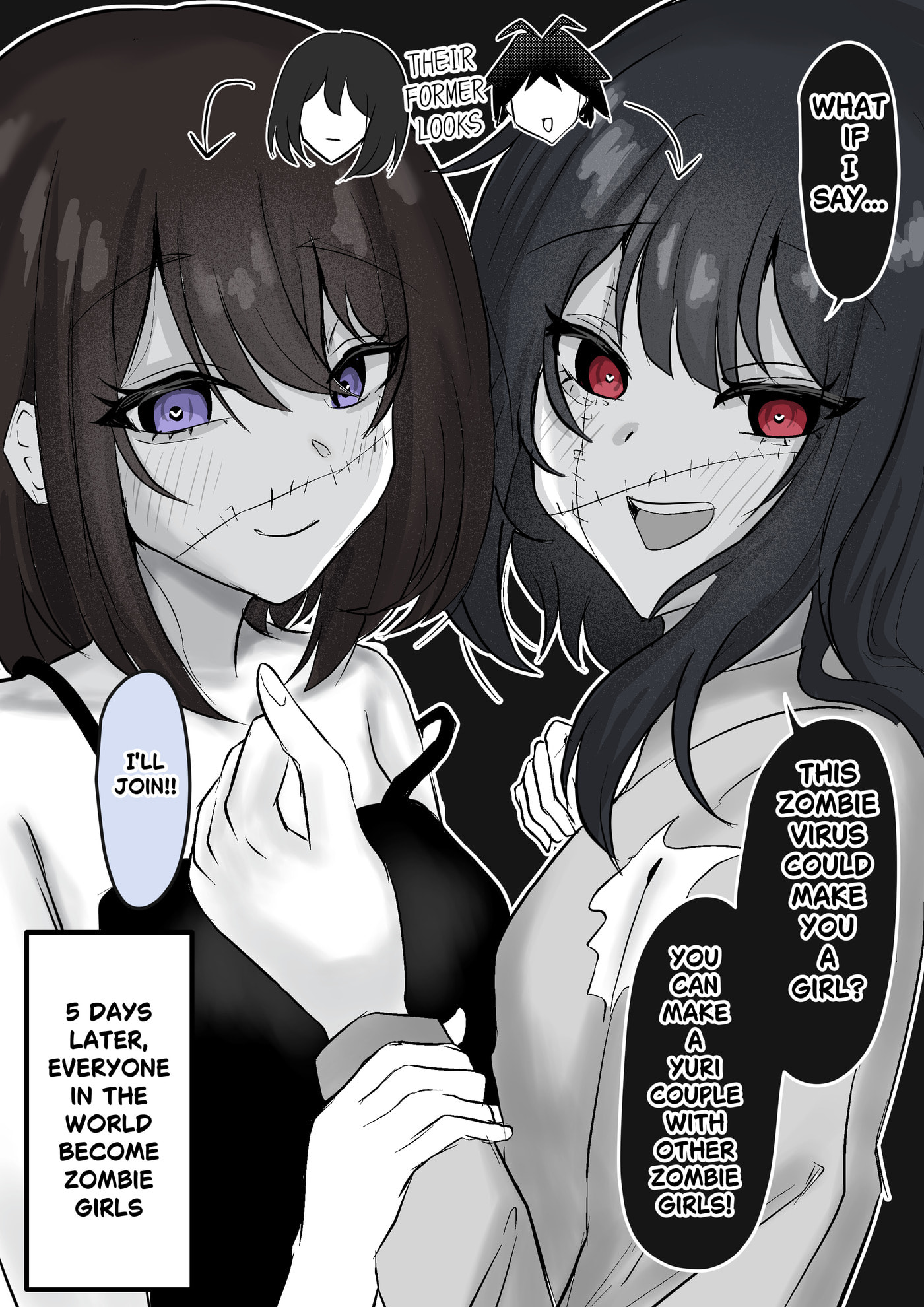 Read TS Zombie Virus chapter 1 image 1 on Lezhin