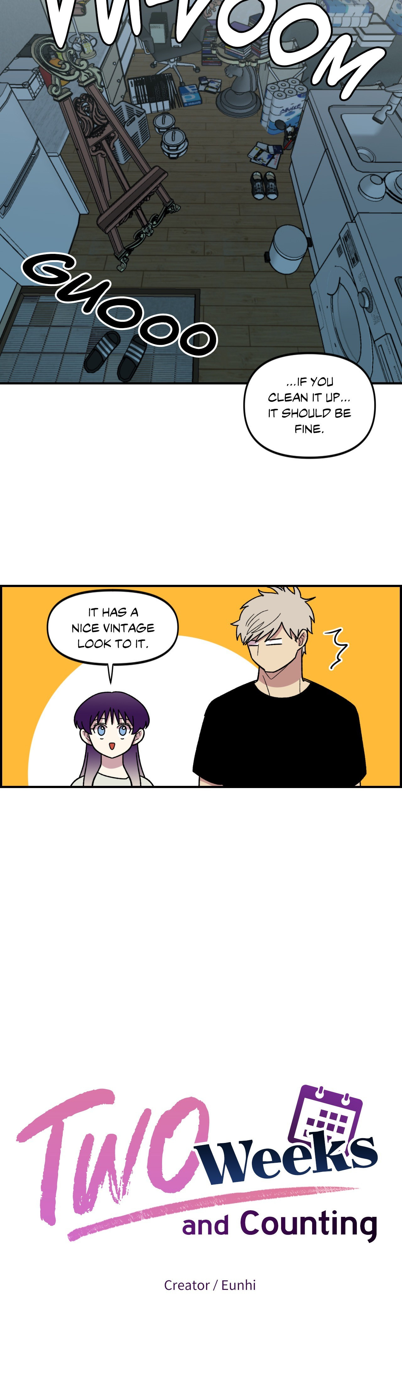 Read Two Weeks and Counting chapter 4 image 1 on Lezhin