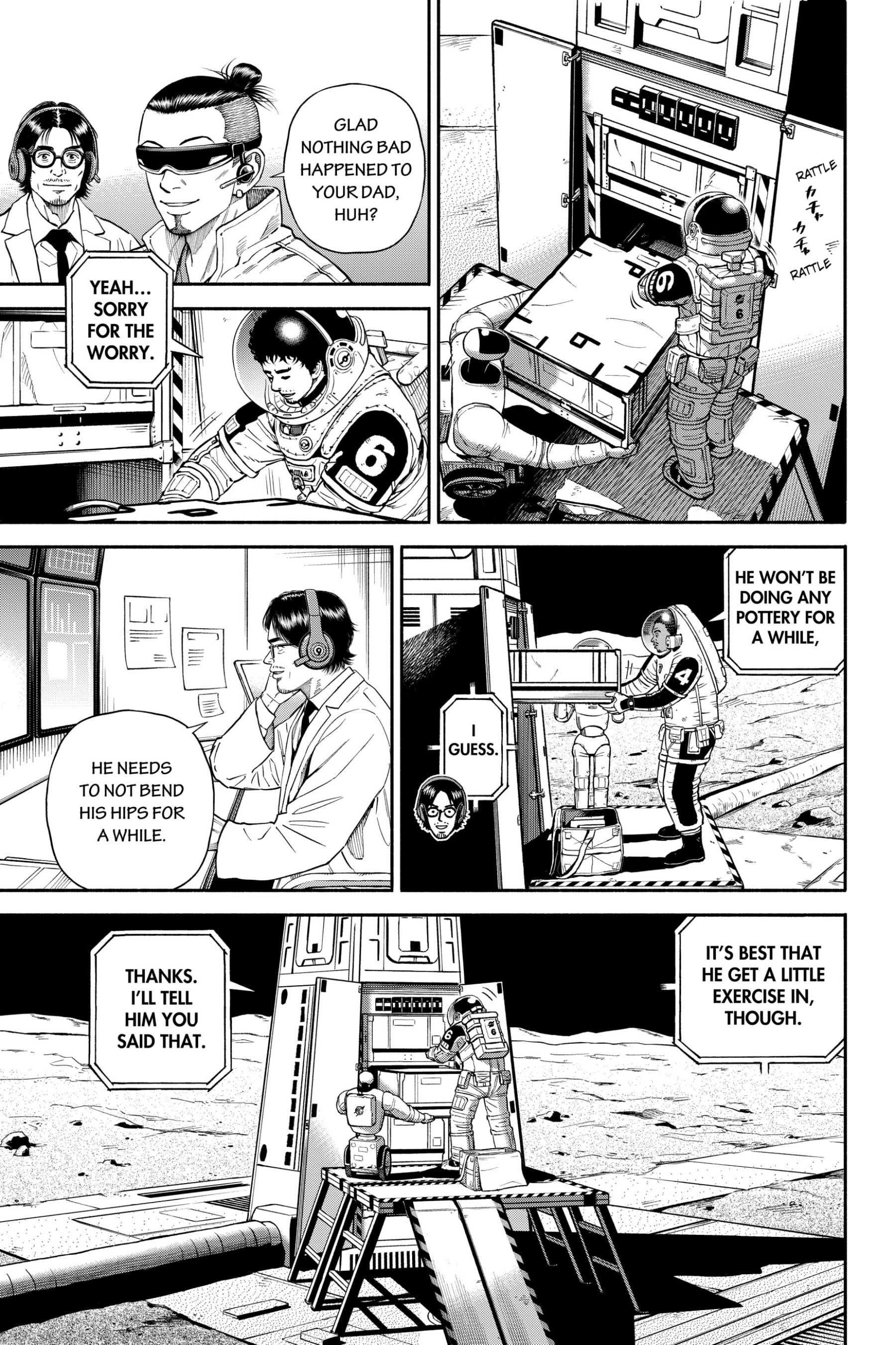 Read Uchuu Kyoudai - Digital Colored Comics chapter 372 image 4 on Lezhin