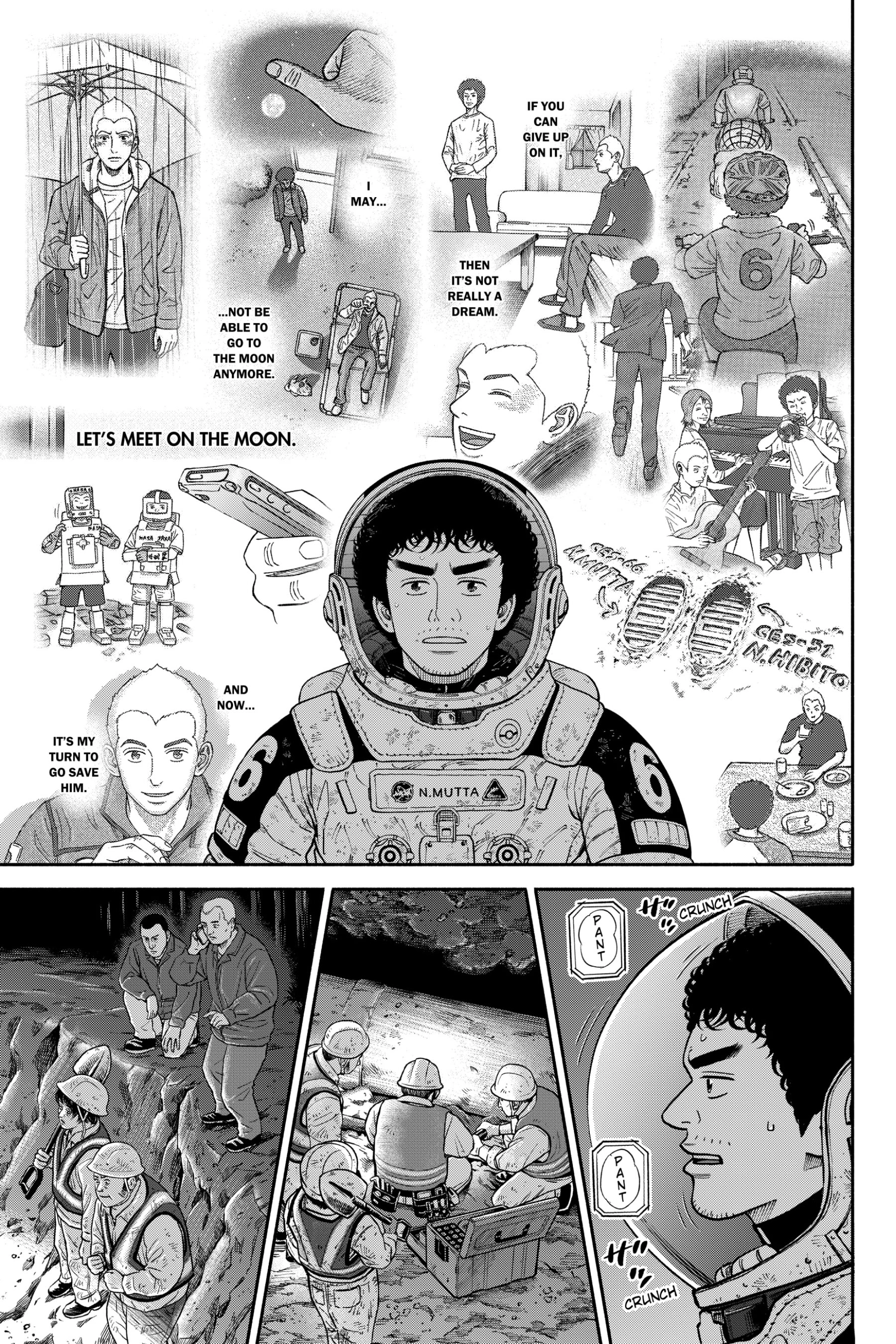 Read Uchuu Kyoudai - Digital Colored Comics chapter 375 image 16 on Lezhin