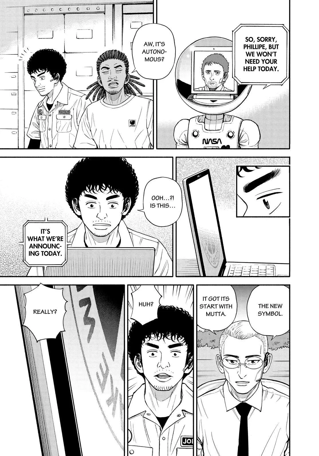Read Uchuu Kyoudai chapter 382 image 4 on Lezhin