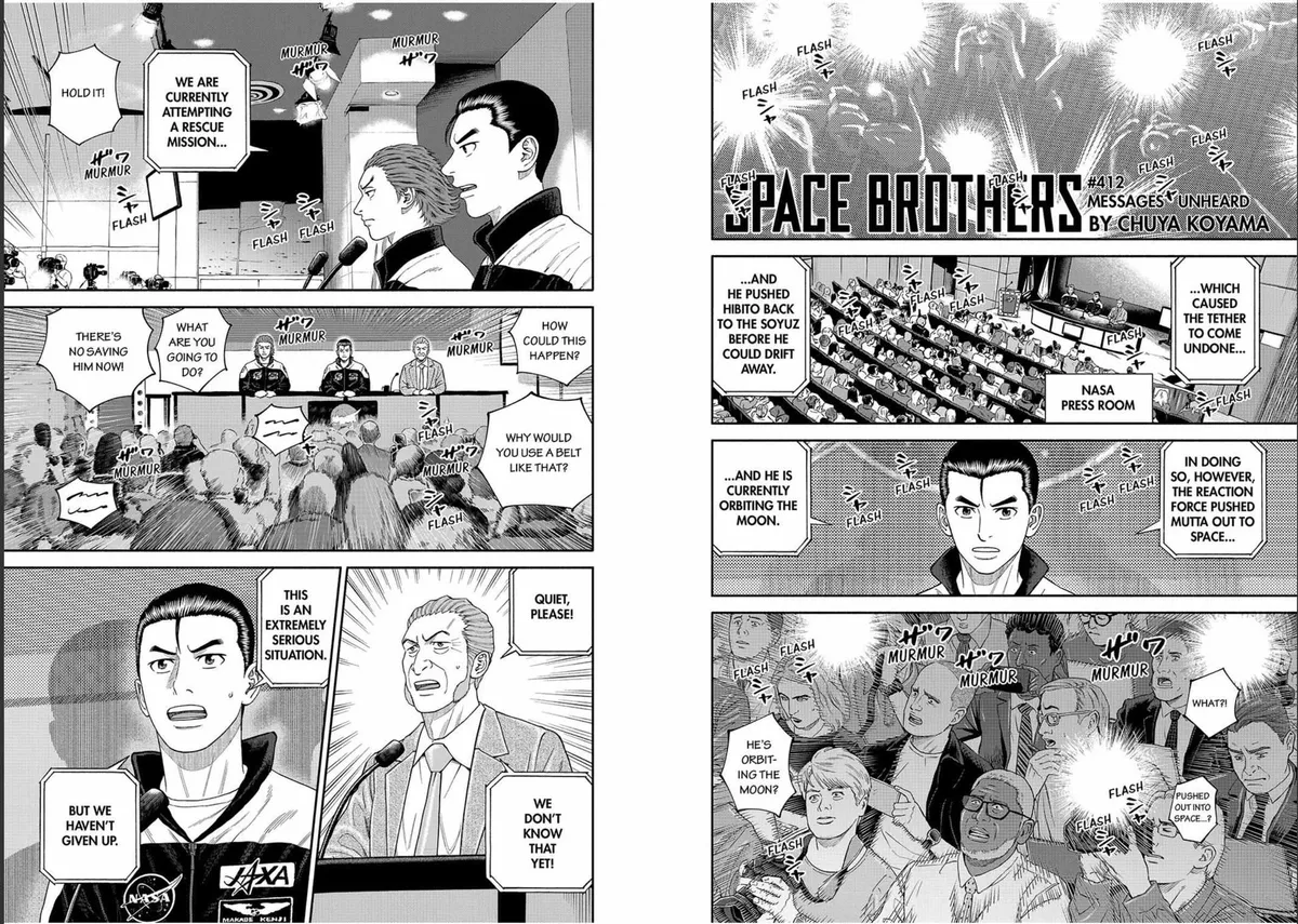 Read Uchuu Kyoudai chapter 412 image 1 on Lezhin