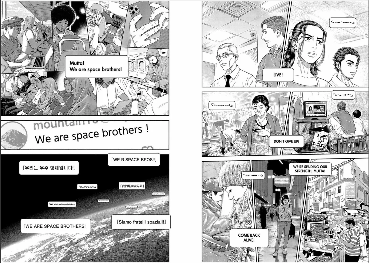 Read Uchuu Kyoudai chapter 412 image 9 on Lezhin