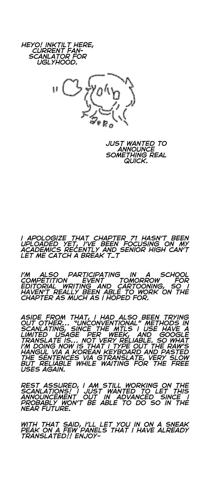 Read Uglyhood chapter 70.5 image 0 on Lezhin