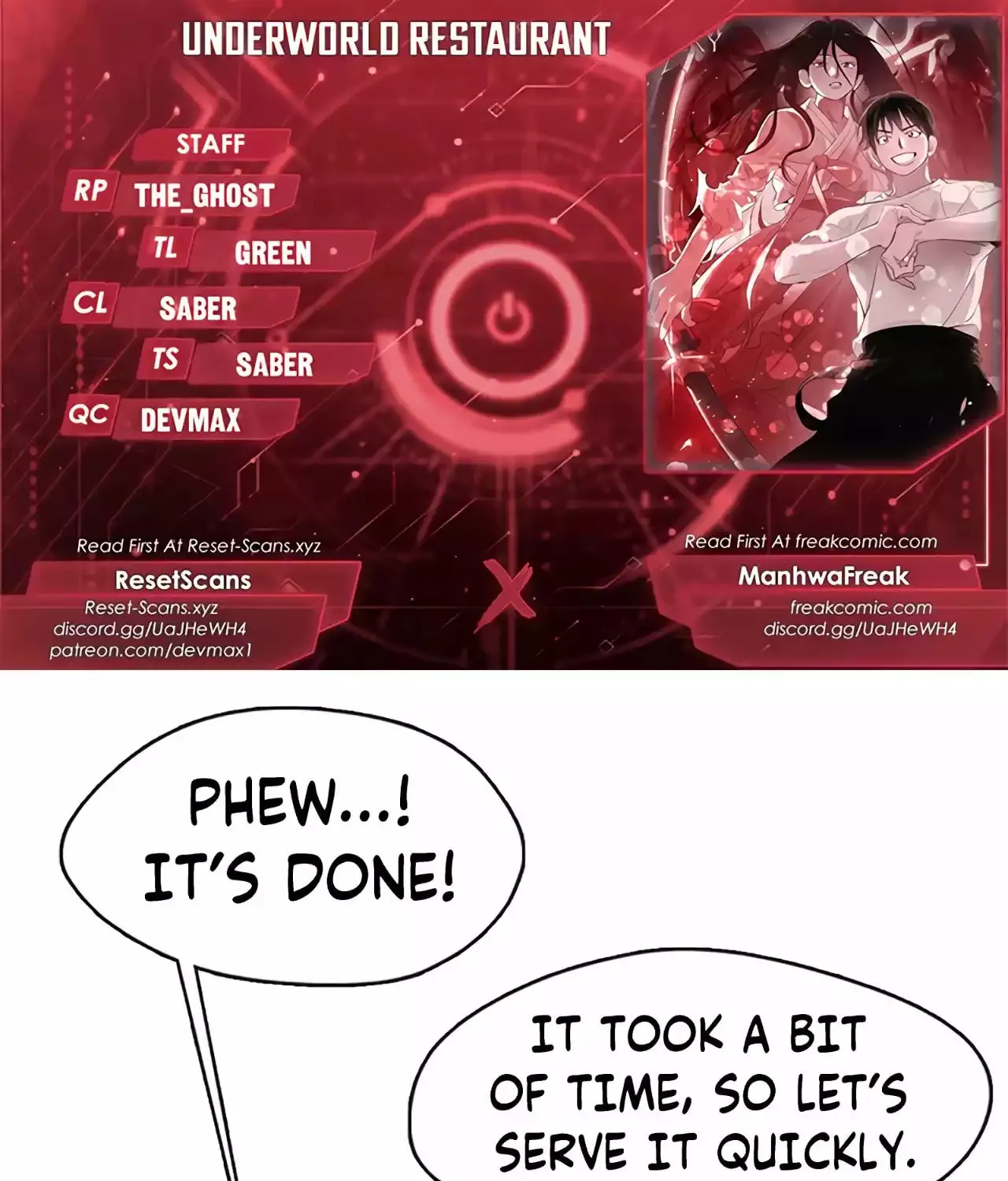 Read Underworld Restaurant chapter 36 image 1 on Lezhin