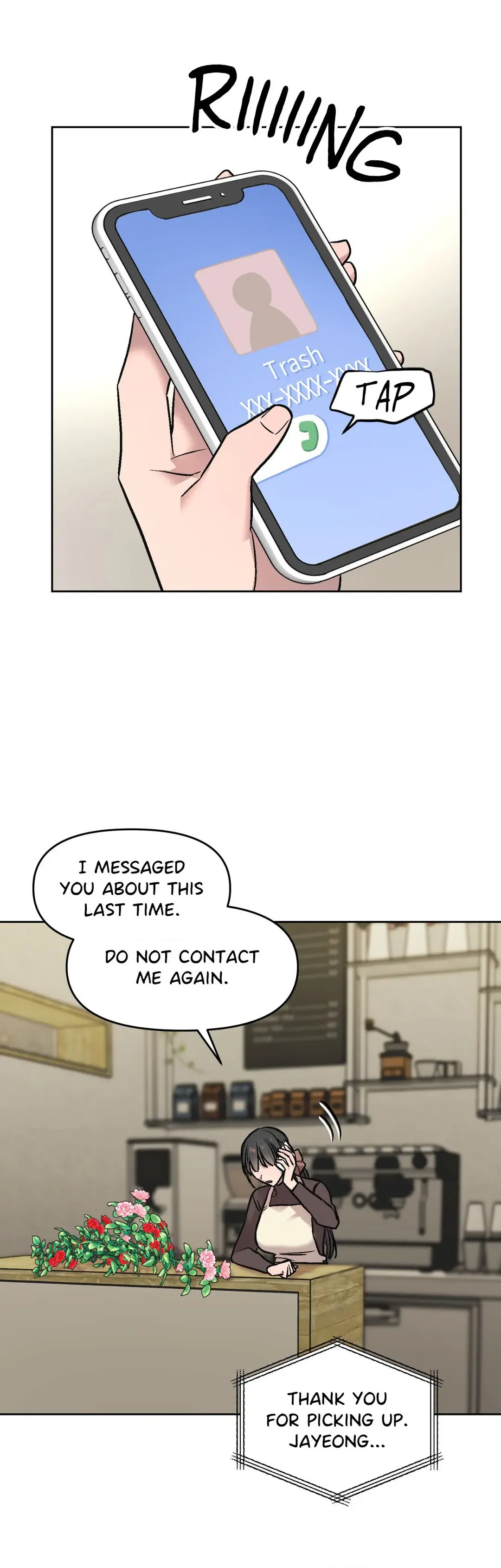 Read Unknown Caller chapter 2 image 8 on Lezhin