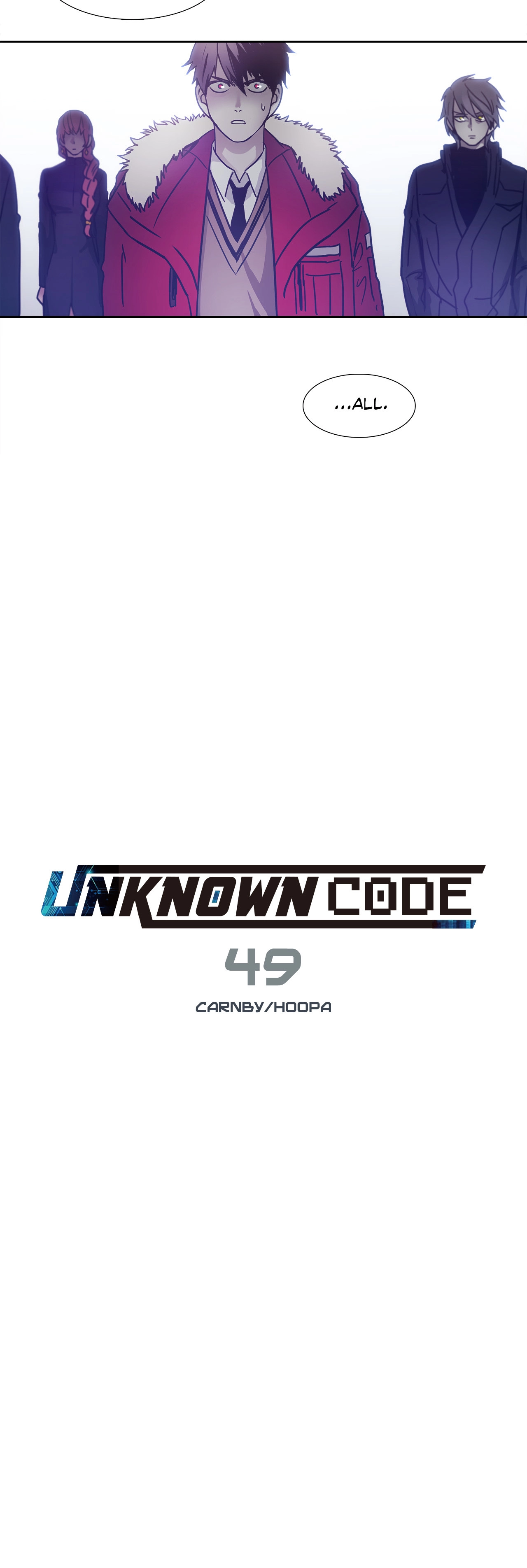 Read Unknown Code chapter 49 image 12 on Lezhin