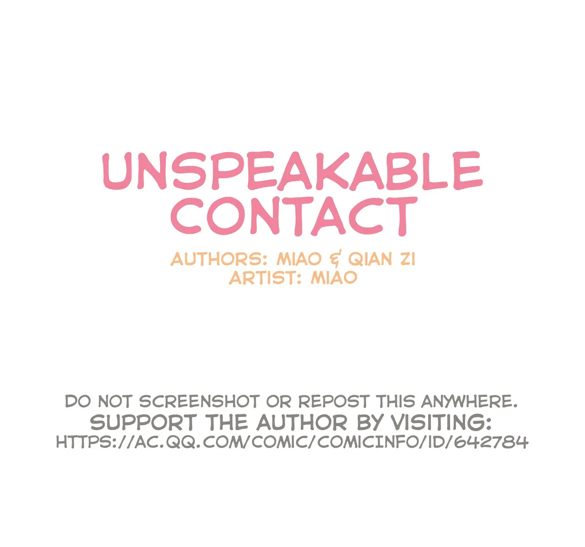 Read Unspeakable Contact chapter 1 image 1 on Lezhin