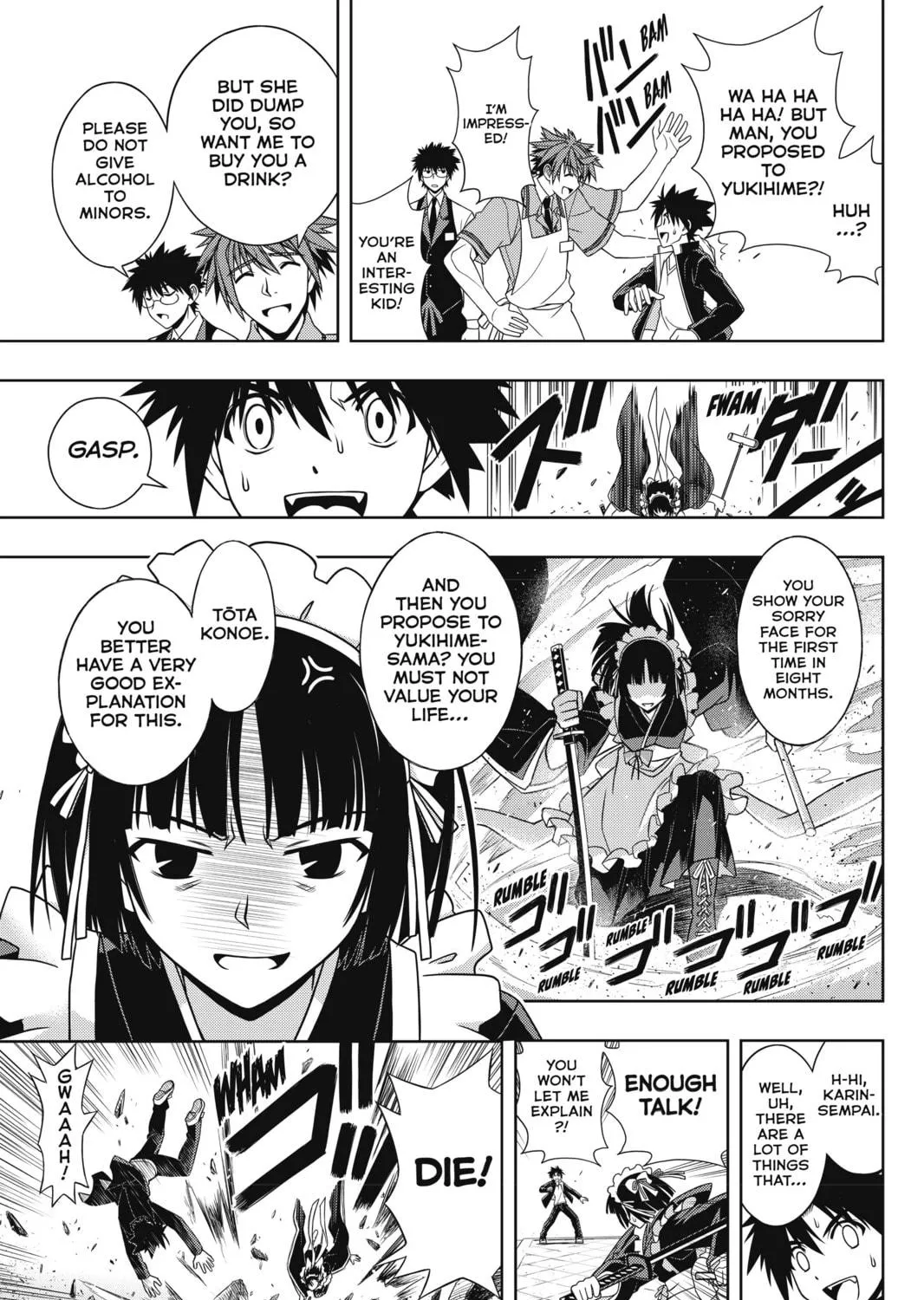 Read UQ HOLDER! chapter 96 image 28 on Lezhin