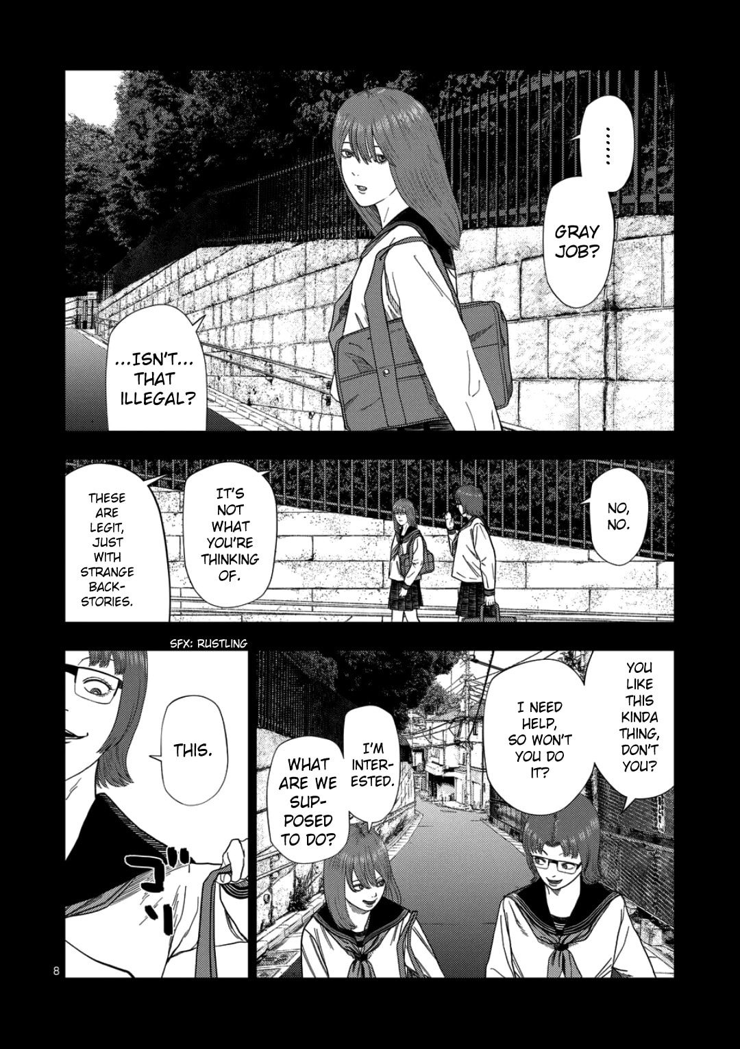 Ura Baito: Toubou Kinshi Chapter 237 page 8 - 