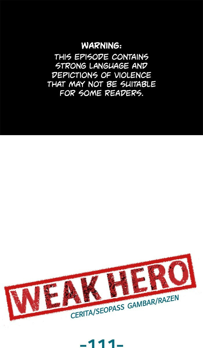 Read Weak Hero chapter 111 image 0 on Lezhin