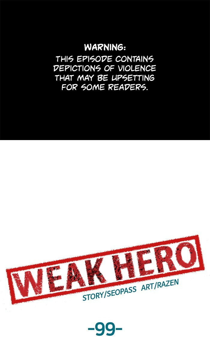 Read Weak Hero chapter 99 image 0 on Lezhin