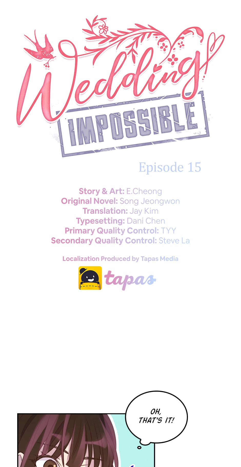 Read Wedding Impossible chapter 15 image 3 on Lezhin
