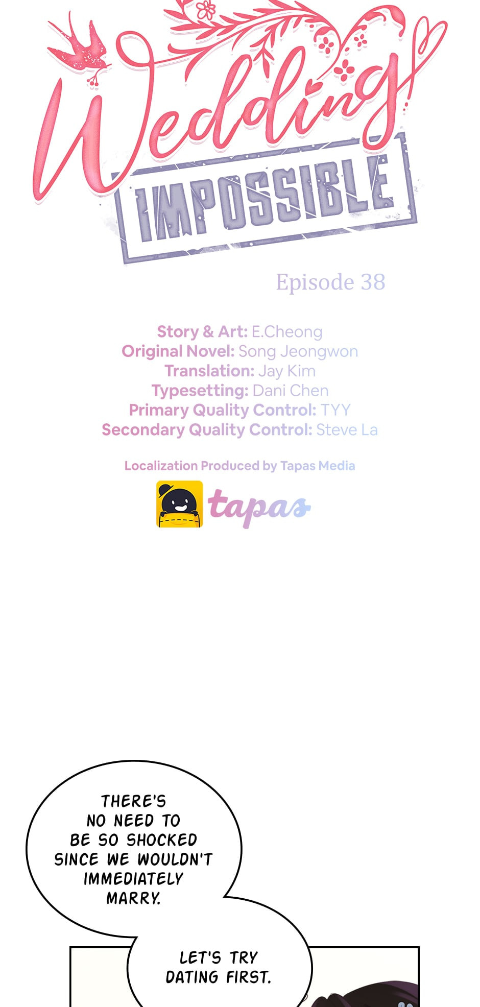 Read Wedding Impossible chapter 38 image 3 on Lezhin