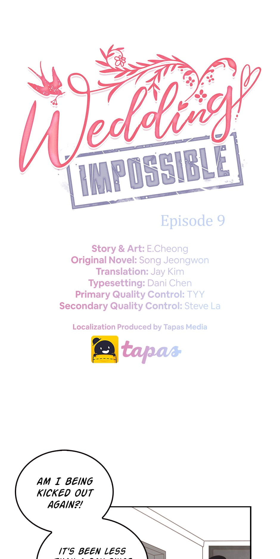 Read Wedding Impossible chapter 9 image 0 on Lezhin