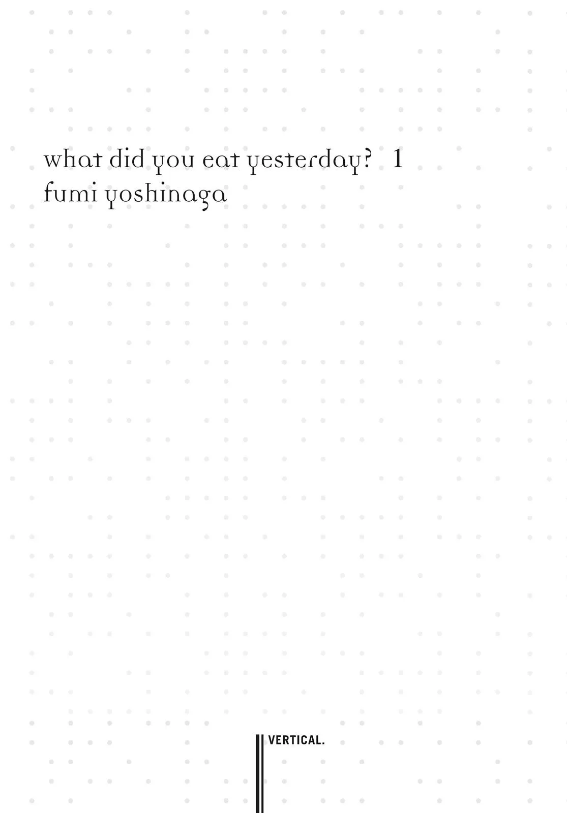 What Did You Eat Yesterday? Chapter 1 page 2 - 