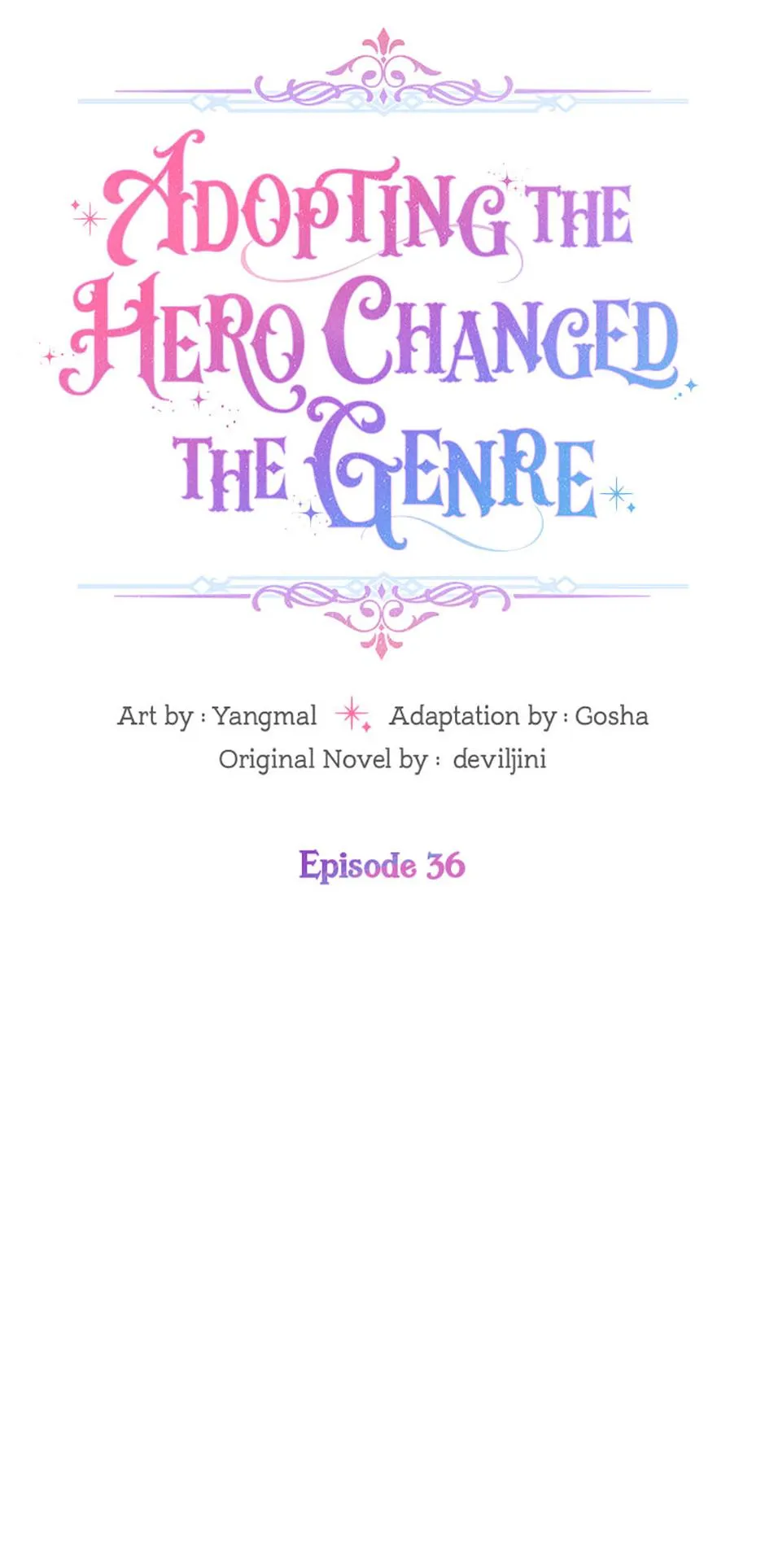 When I adopted the main character, the genre changed. Chapter 36 page 15 - 