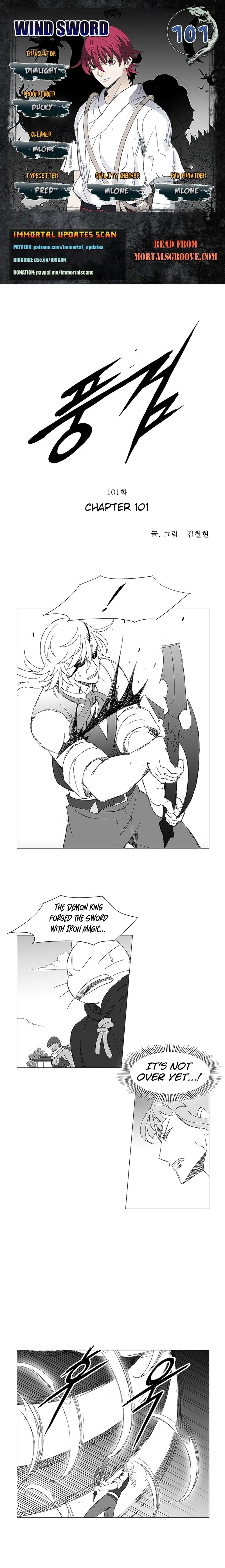 Read Wind Sword chapter 101 image 0 on Lezhin