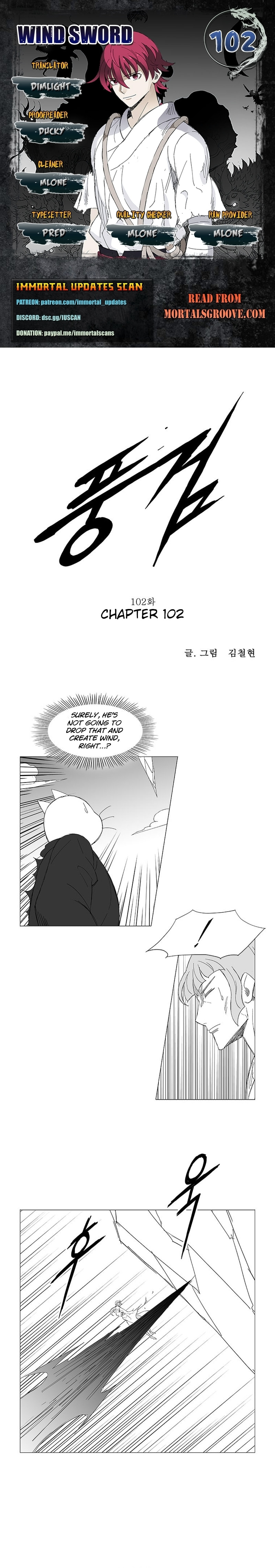 Read Wind Sword chapter 102 image 0 on Lezhin