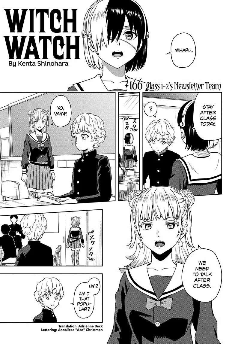 Read WITCH WATCH chapter 166 image 0 on Lezhin