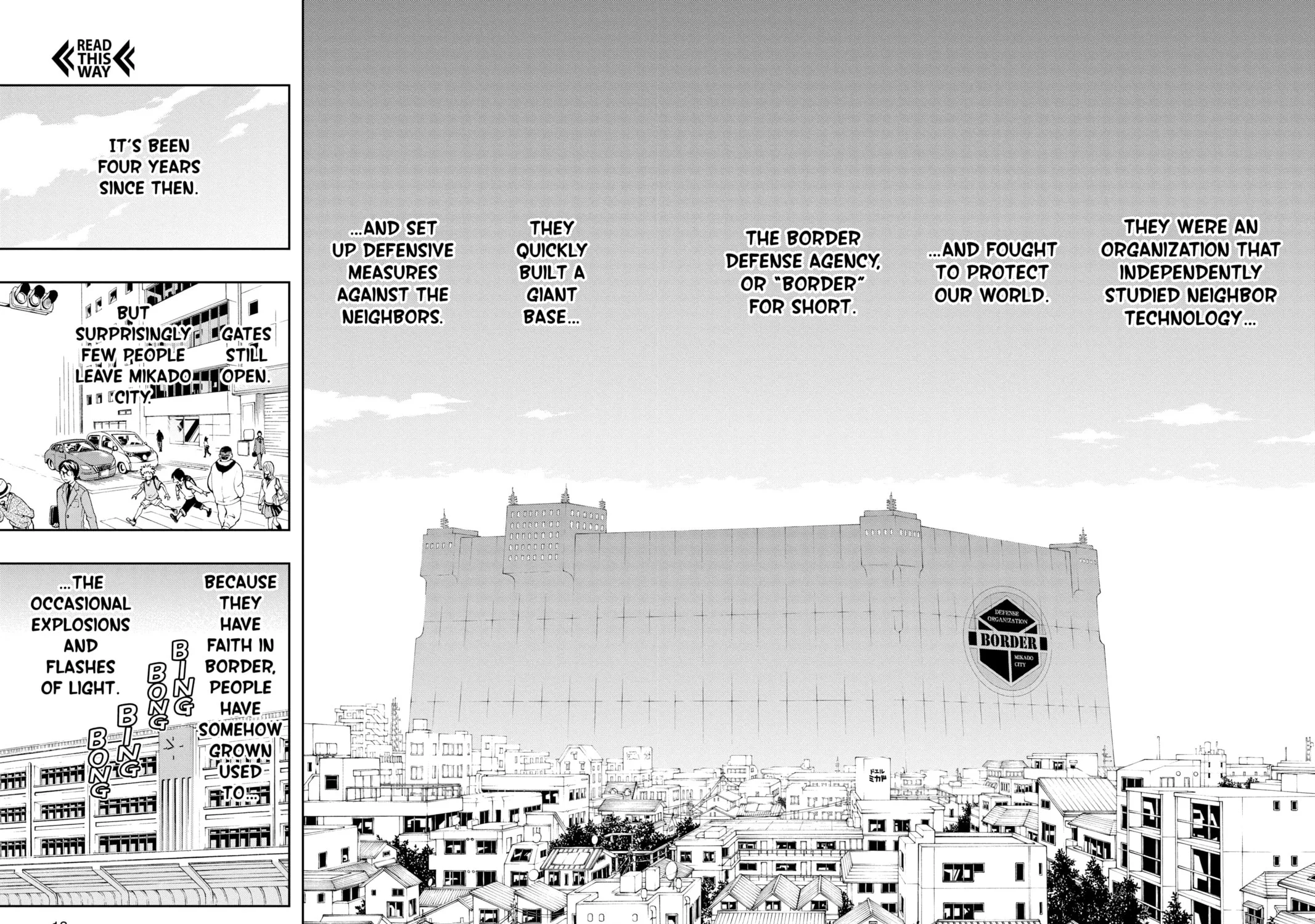 Read World Trigger chapter 1 image 12 on Lezhin