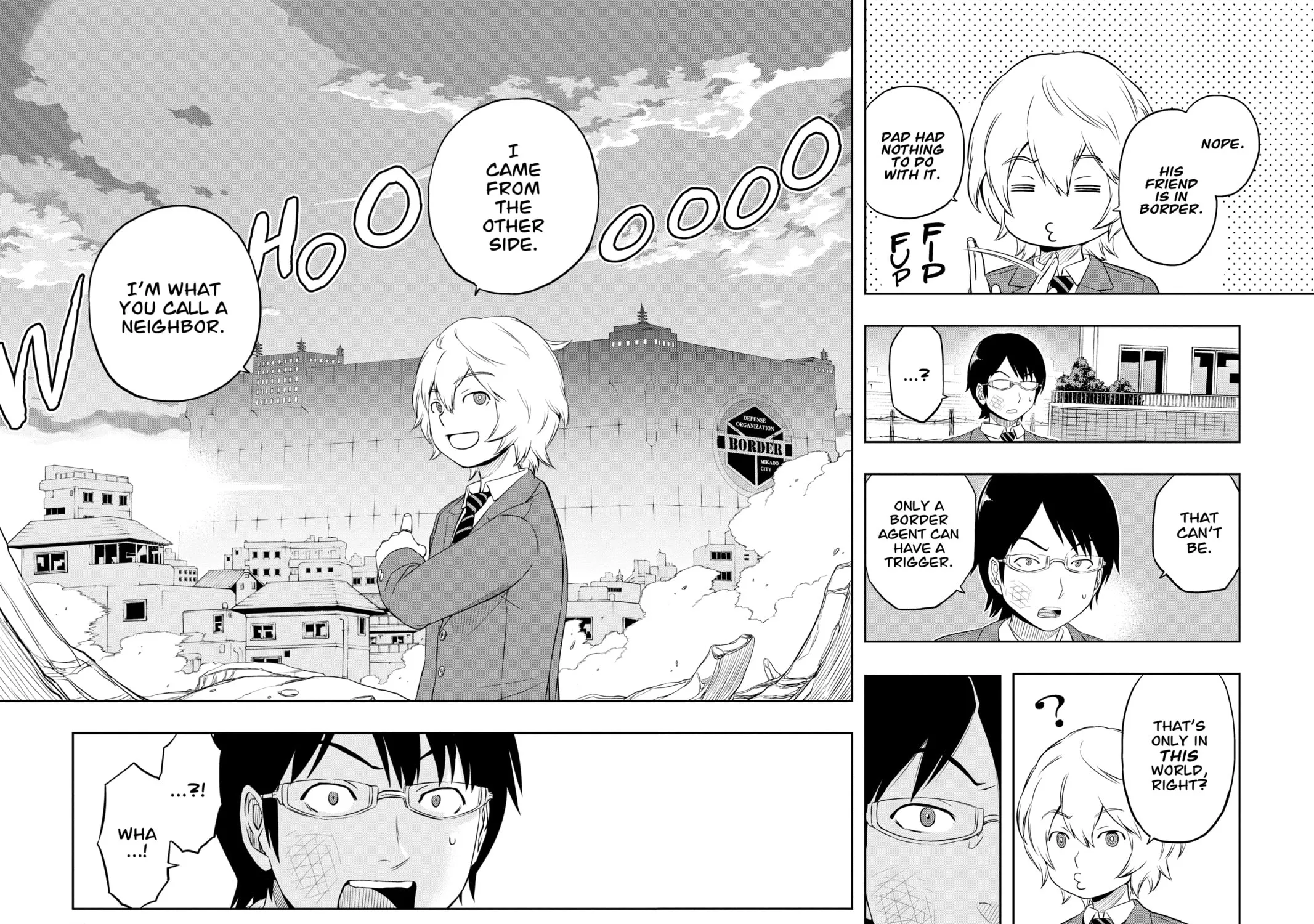 Read World Trigger chapter 1 image 94 on Lezhin