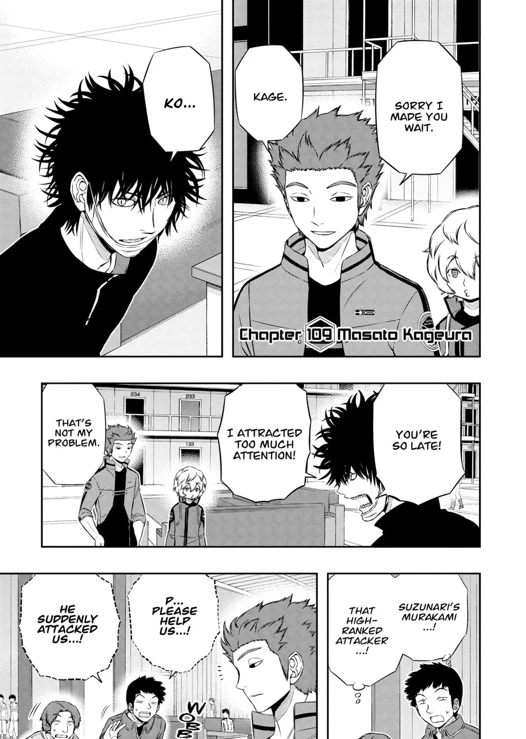 Read World Trigger chapter 109 image 0 on Lezhin