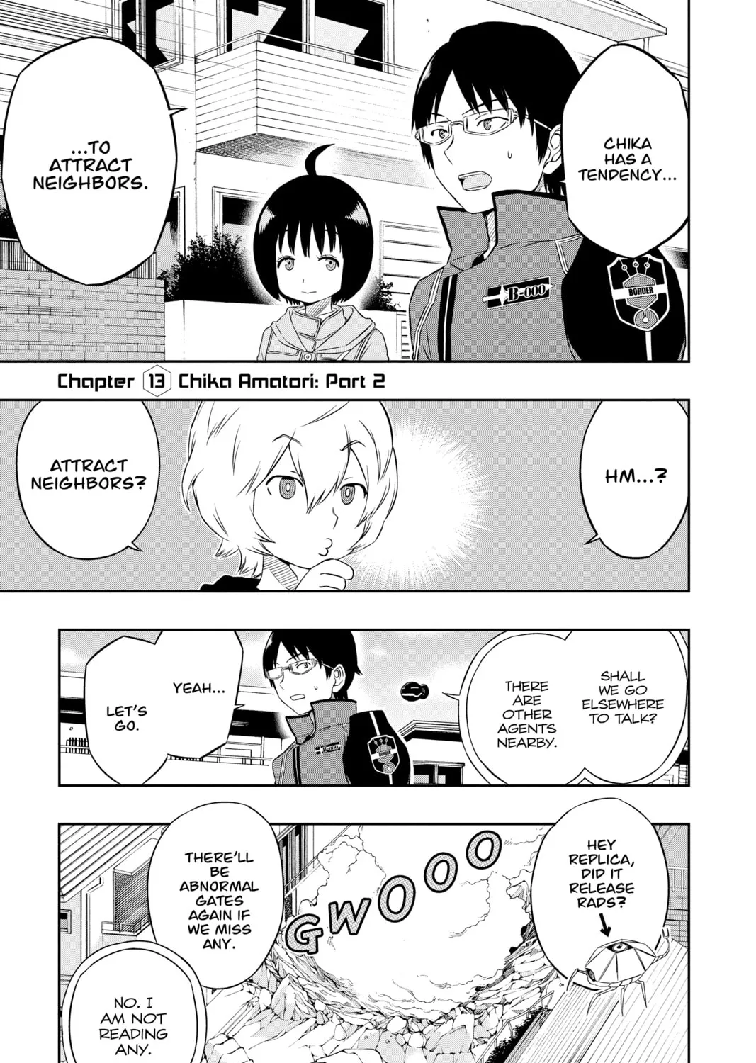 Read World Trigger chapter 13 image 0 on Lezhin