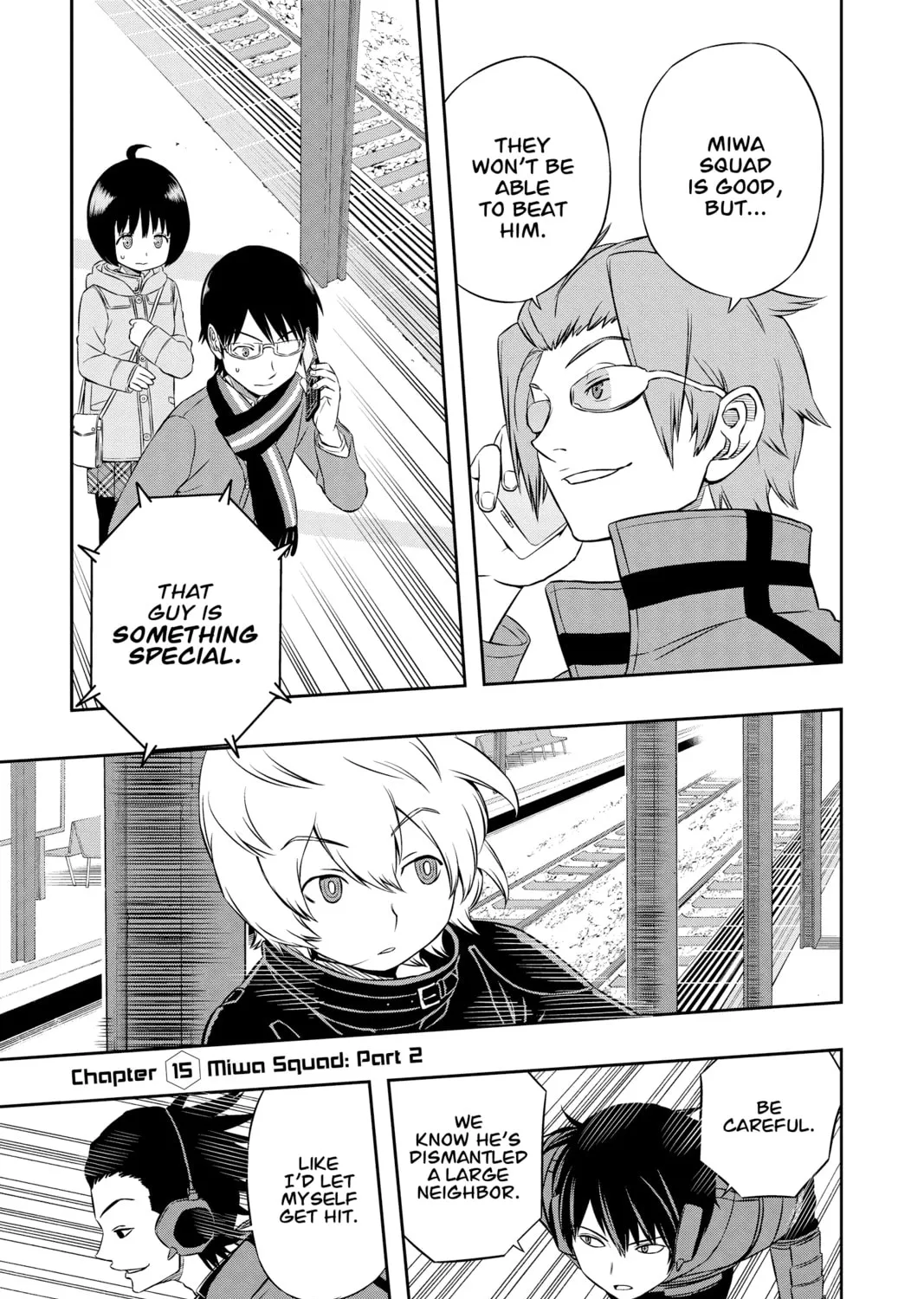Read World Trigger chapter 15 image 0 on Lezhin