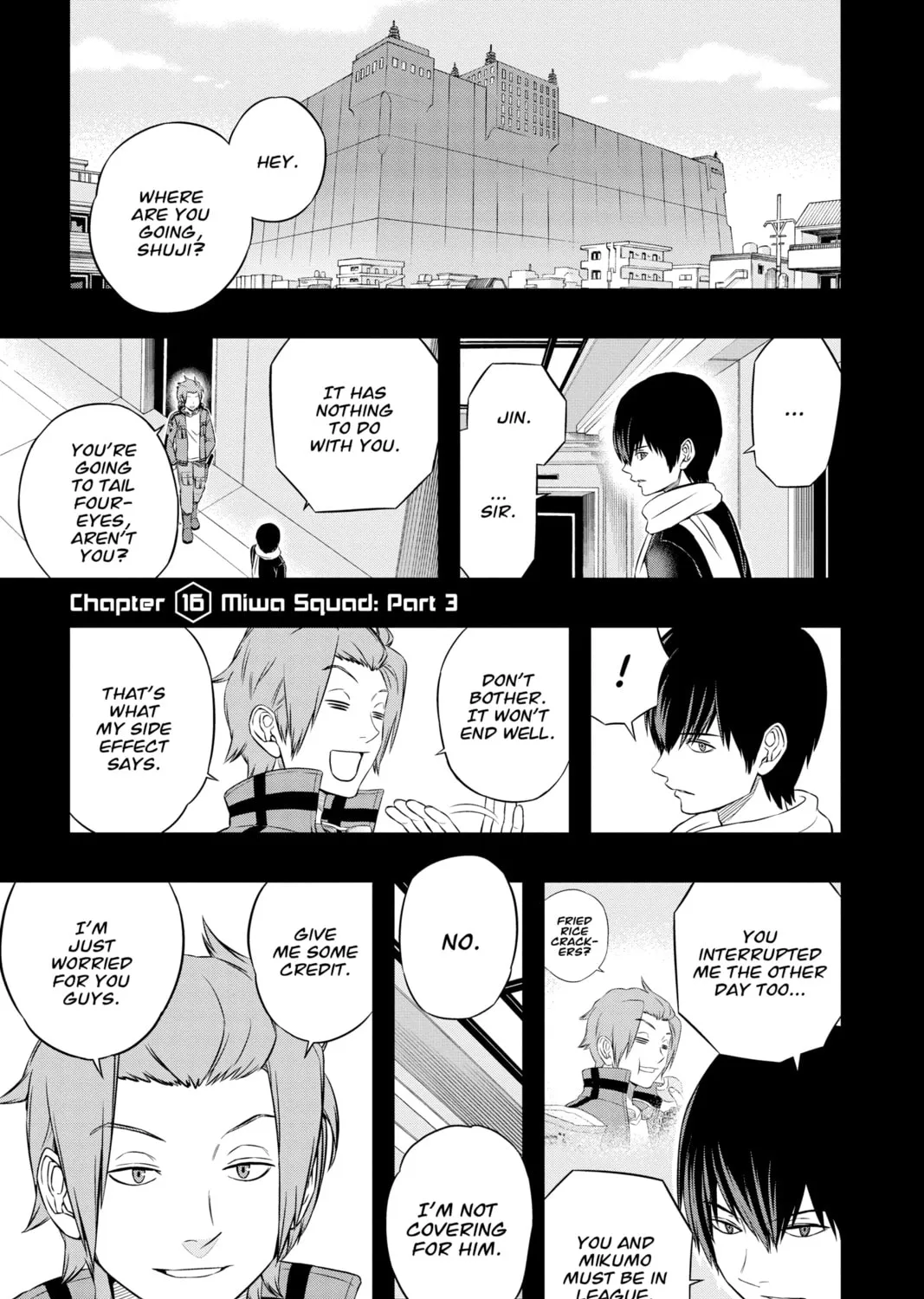 Read World Trigger chapter 16 image 0 on Lezhin