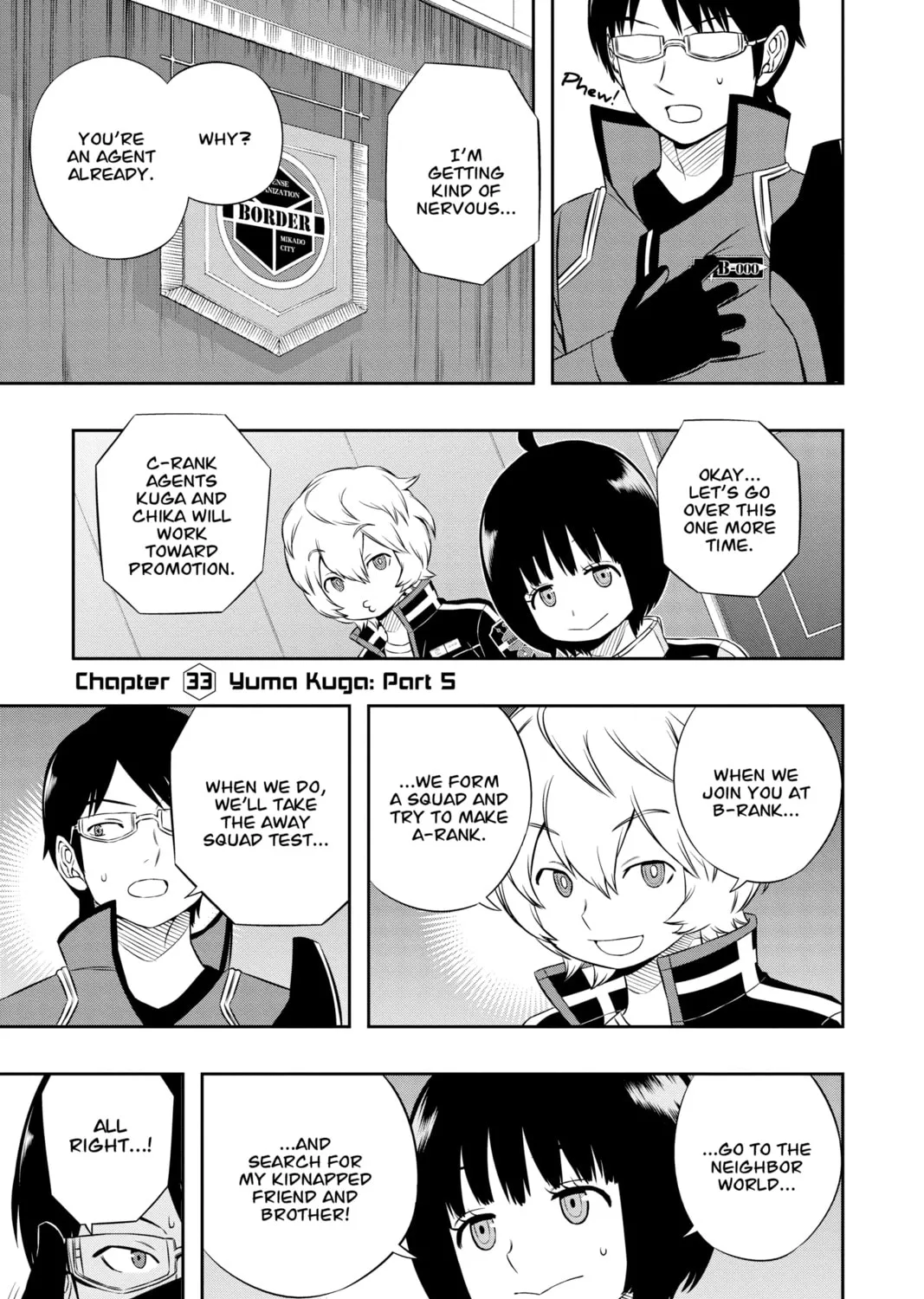 Read World Trigger chapter 33 image 0 on Lezhin