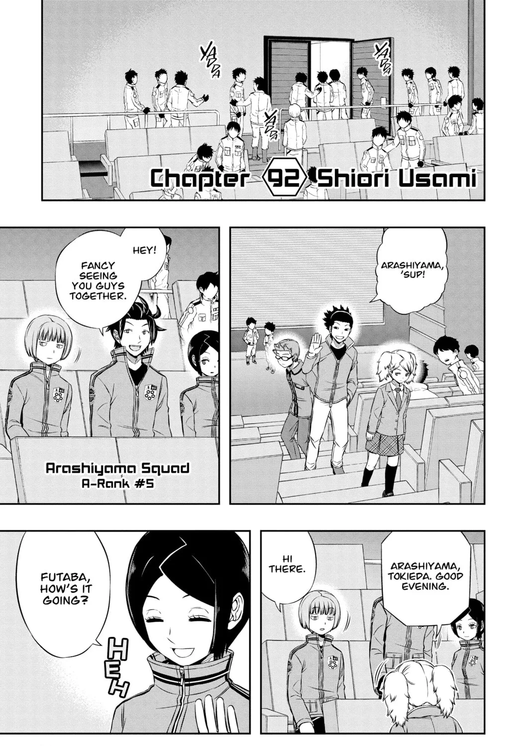 Read World Trigger chapter 92 image 0 on Lezhin