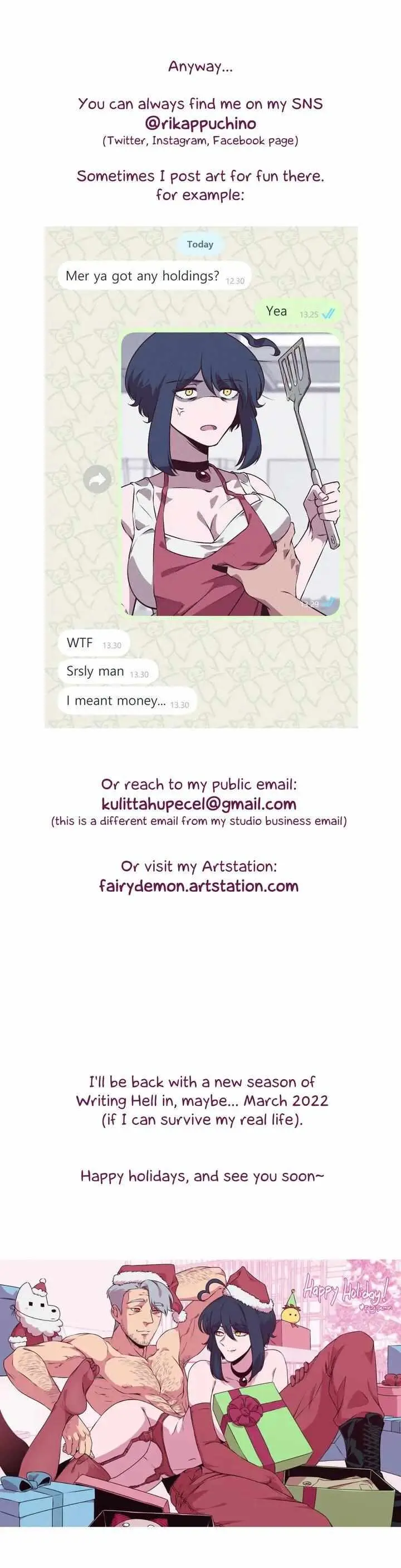 Writing Hell Chapter 20.5 page 3 - 