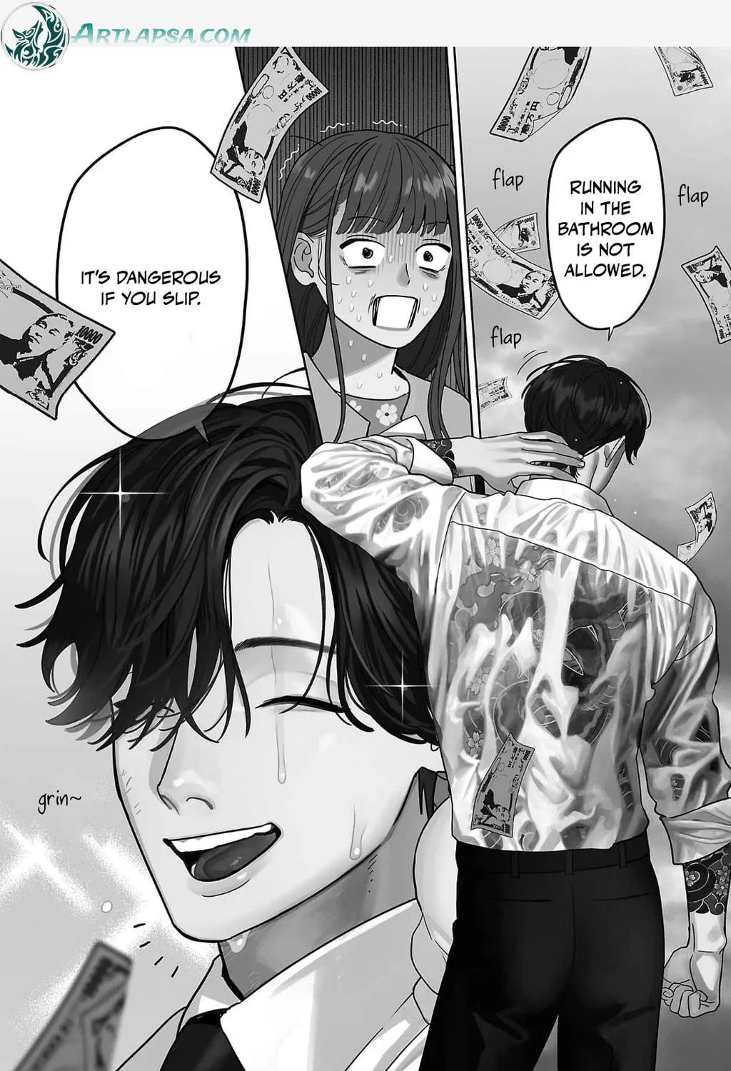 Yakuza ni Ofuro de Hatarakasaretemasu. Chapter 1 page 8 - 