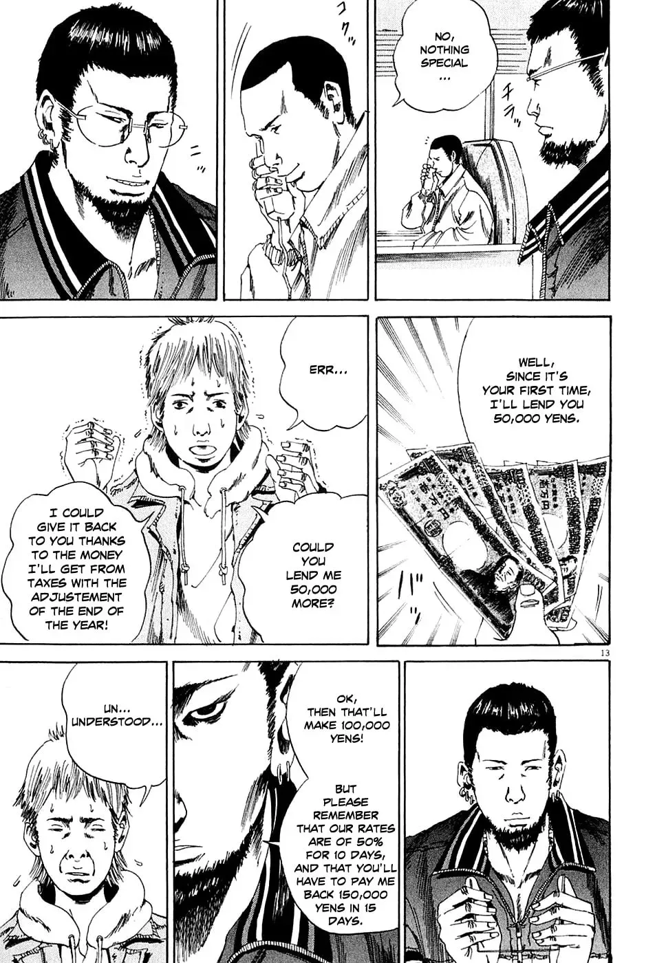 Yamikin Ushijima-kun Chapter 1.2 page 13 - 