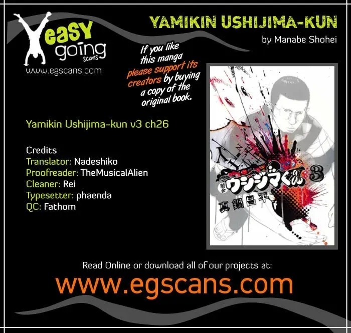 Yamikin Ushijima-kun Chapter 3.2 page 1 - 