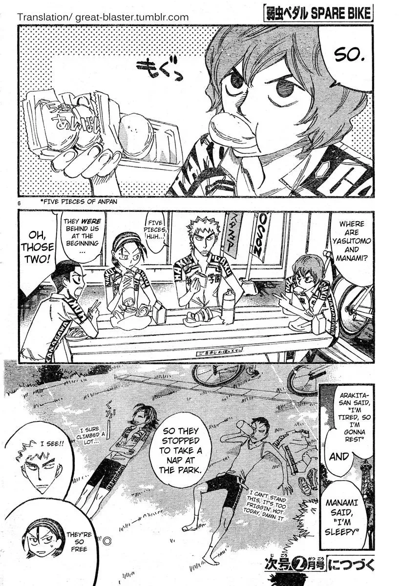 Read Yowamushi Pedal chapter 172.5 image 4 on Lezhin