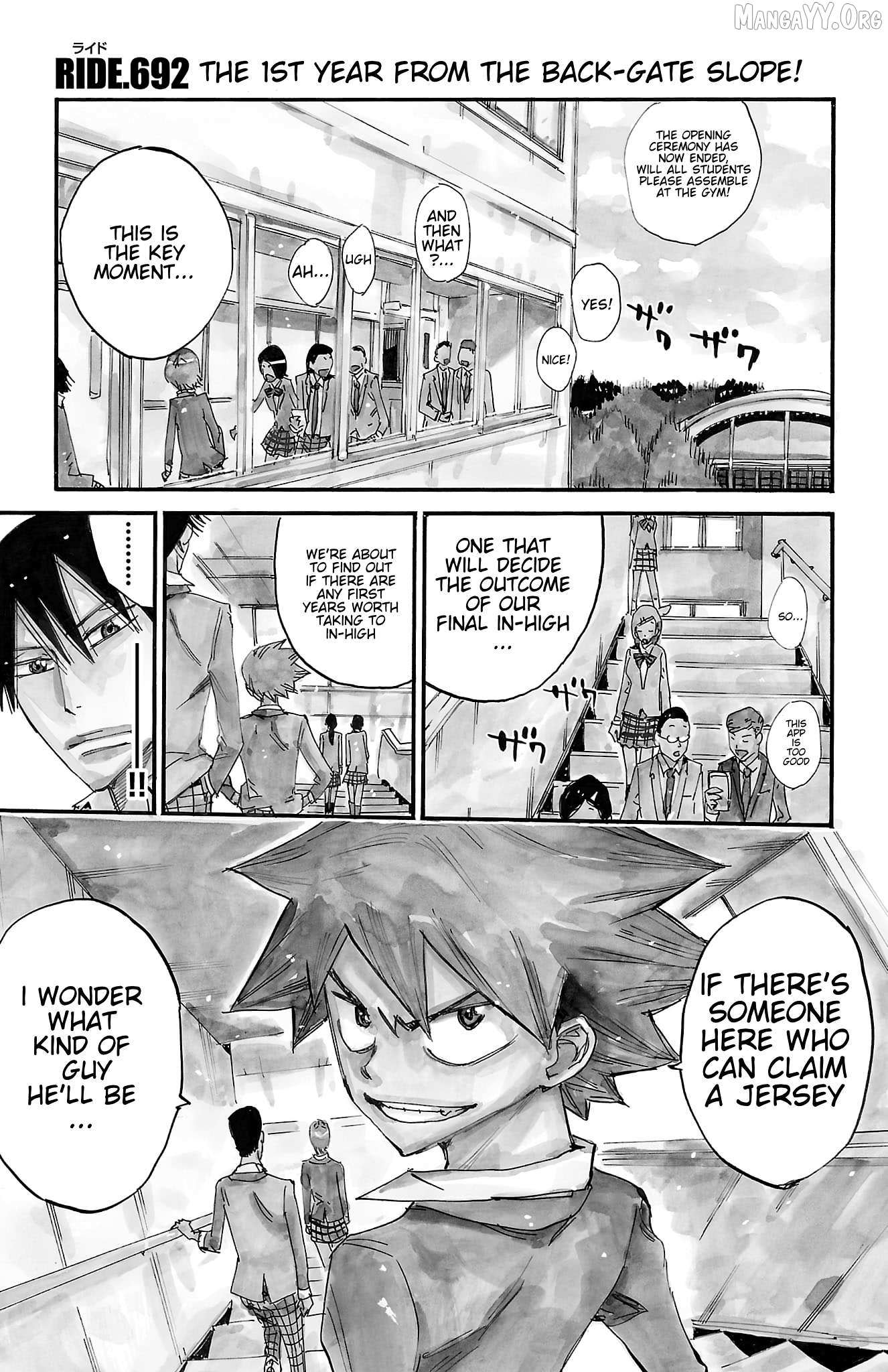 Read Yowamushi Pedal chapter 692 image 1 on Lezhin