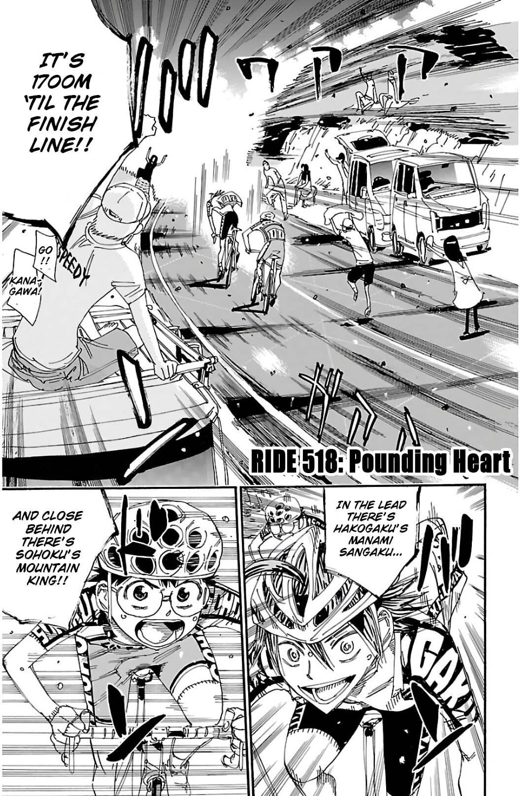 Yowamushi Pedal Chapter 518 page 1 - 