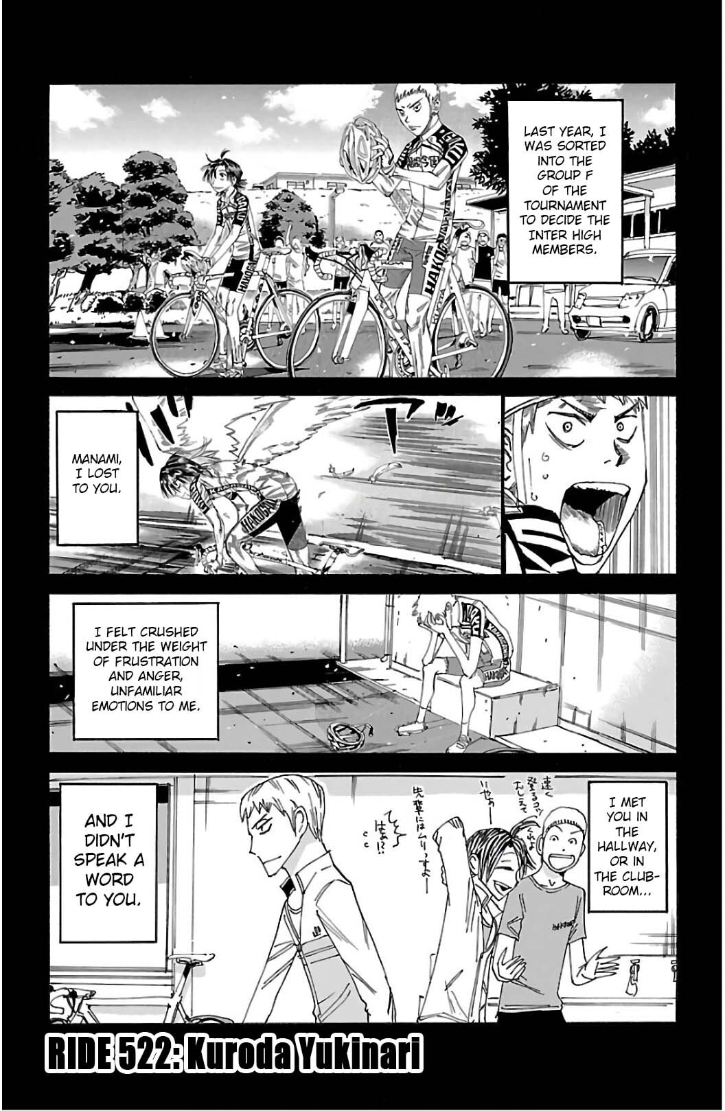 Yowamushi Pedal Chapter 522 page 1 - 