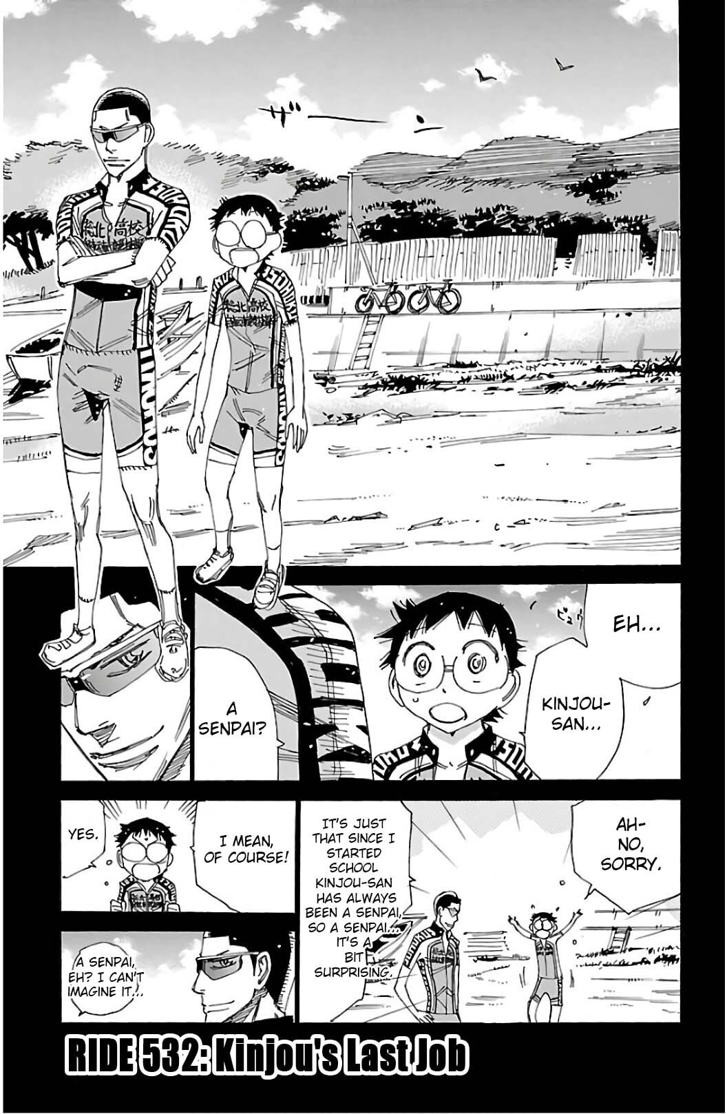 Yowamushi Pedal Chapter 532 page 1 - 