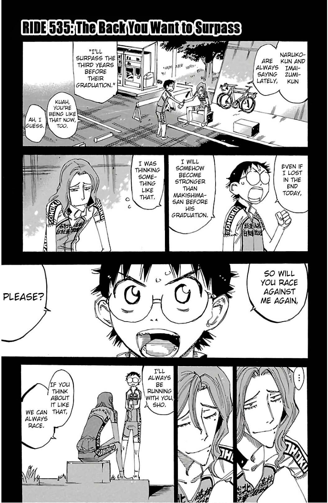 Yowamushi Pedal Chapter 535 page 1 - 