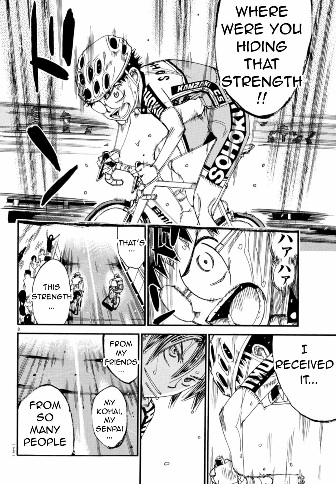 Yowamushi Pedal Chapter 536 page 8 - 