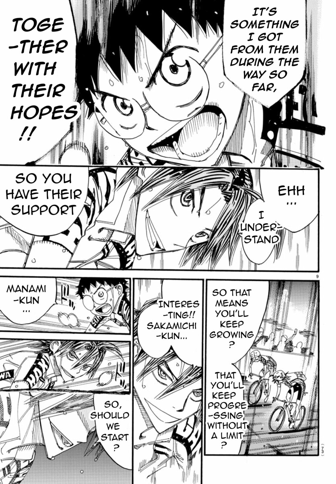 Yowamushi Pedal Chapter 536 page 9 - 