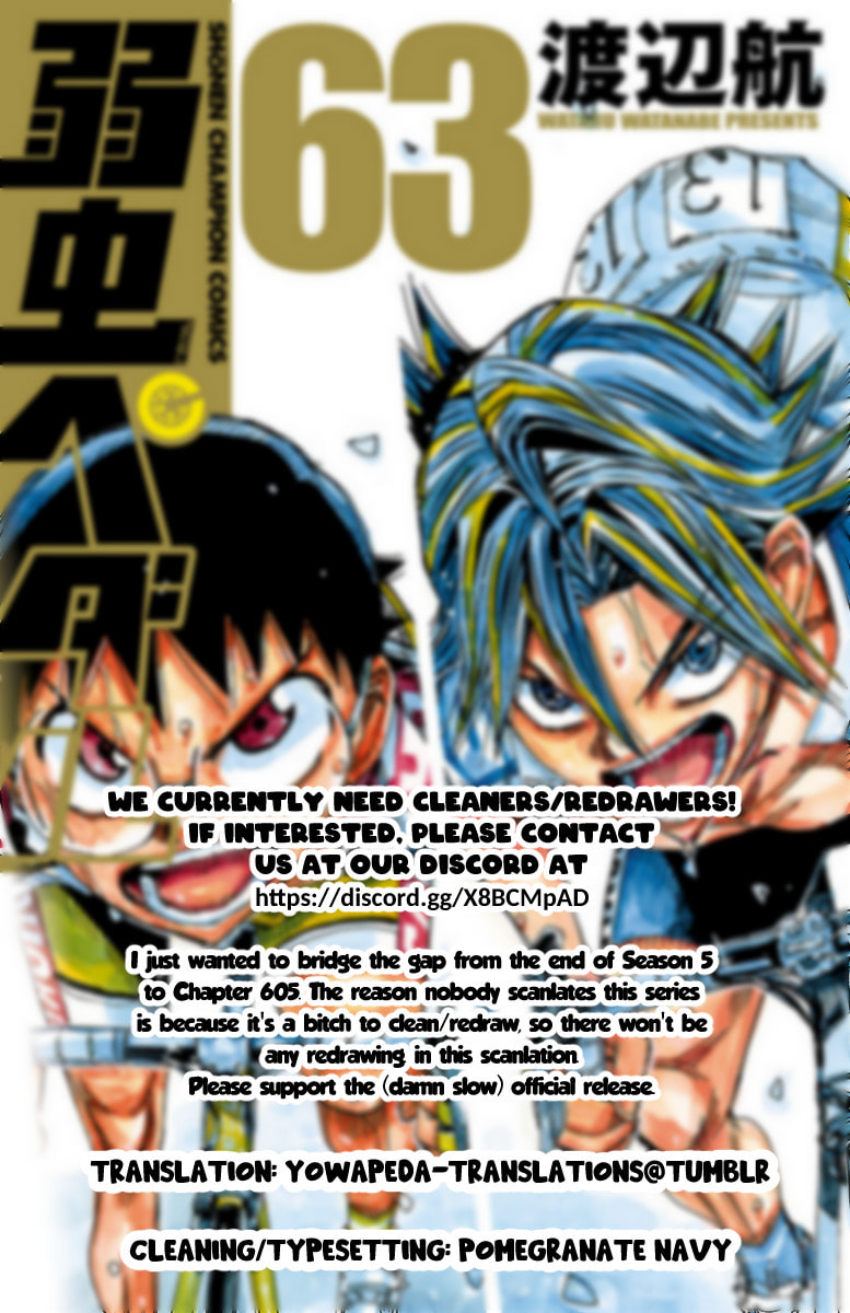 Yowamushi Pedal Chapter 540 page 1 - 