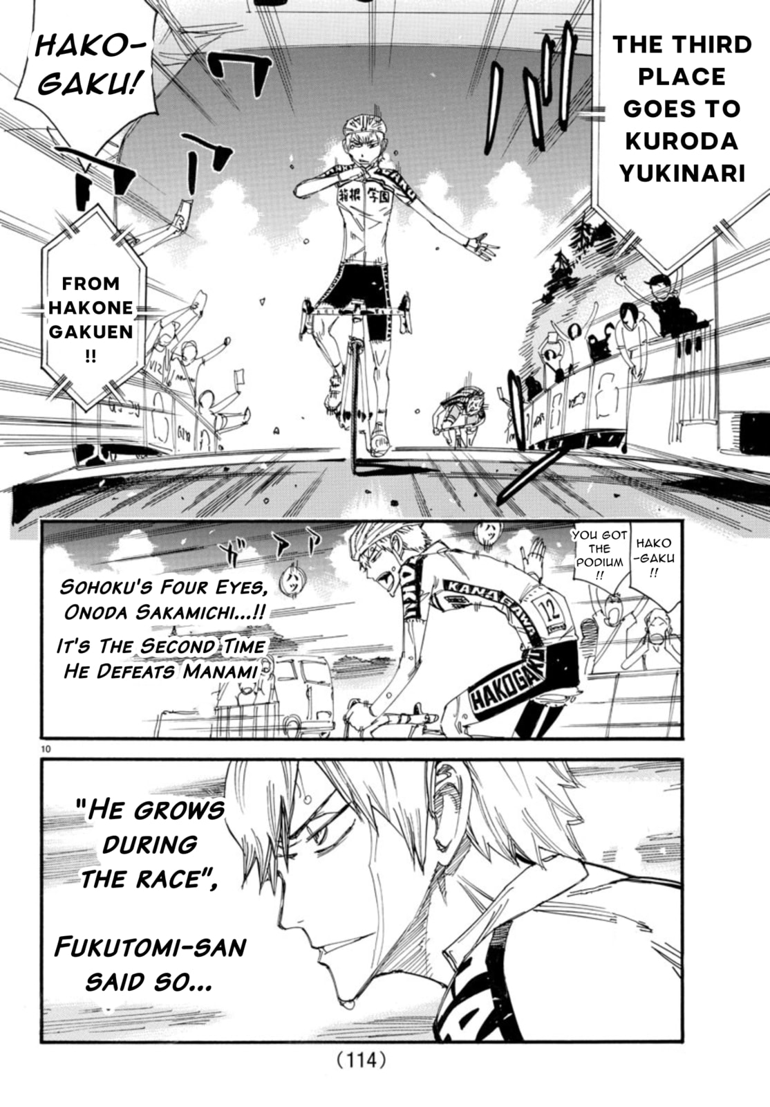 Yowamushi Pedal Chapter 542 page 10 - 