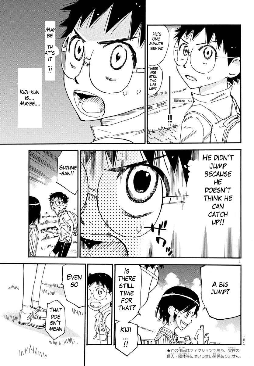 Yowamushi Pedal Chapter 571 page 3 - 