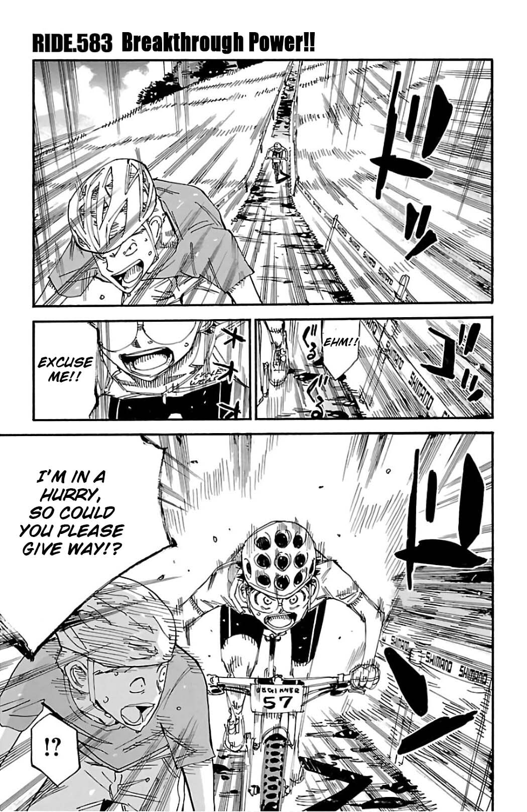 Yowamushi Pedal Chapter 583 page 1 - 